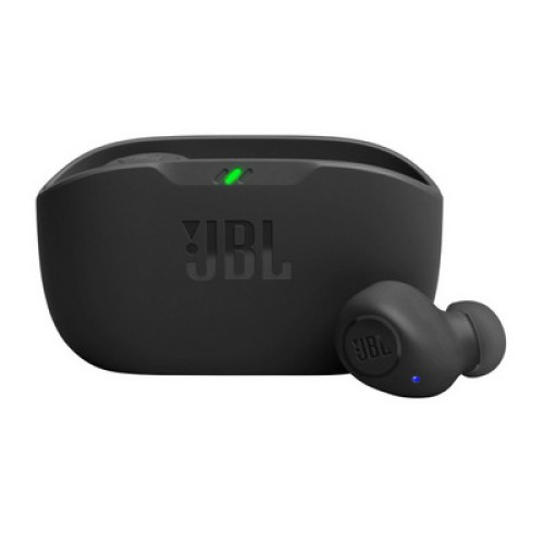 HANDS FREE BLUETOOTH JBL WAVE BUDS (6925281953521) BLACK 2YRS CHARGING CASE